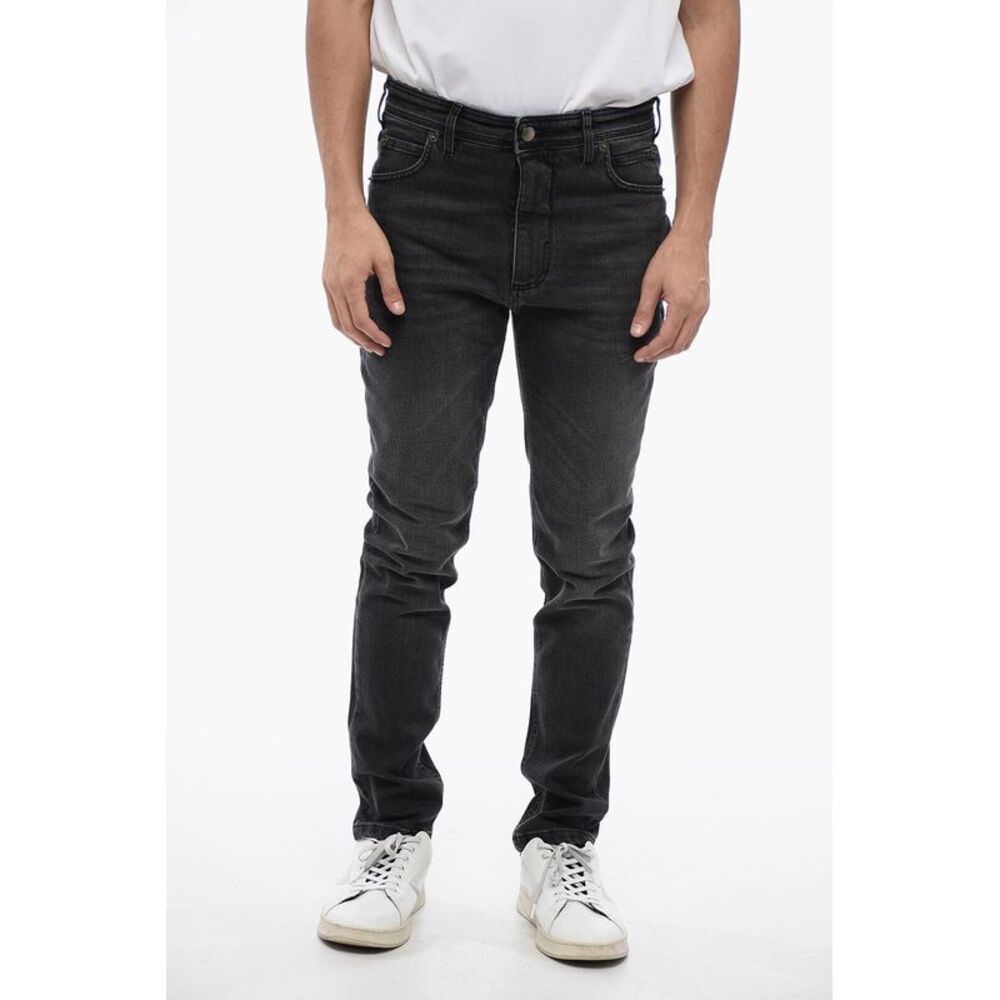Stone-Washed Denim Skinny Fit Jeans NICK 14cm